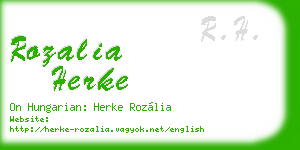 rozalia herke business card